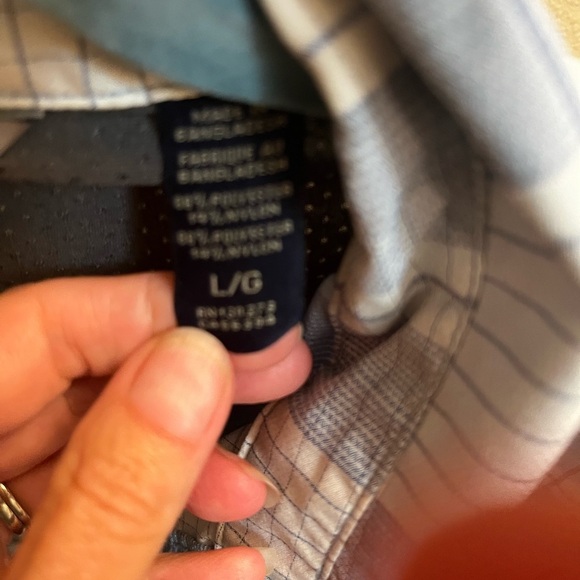 WRANGLER SZ LG Men's Cooling Shirt
Blue Plaid Short Sleeve Button Up Western - Picture 12 of 12